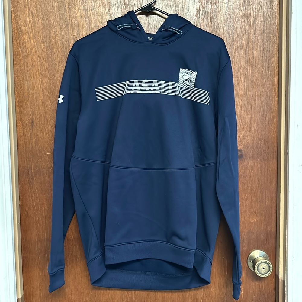 UNDER ARMOUR MENS LARGE LASALLE STORM FLEECE HOODIE